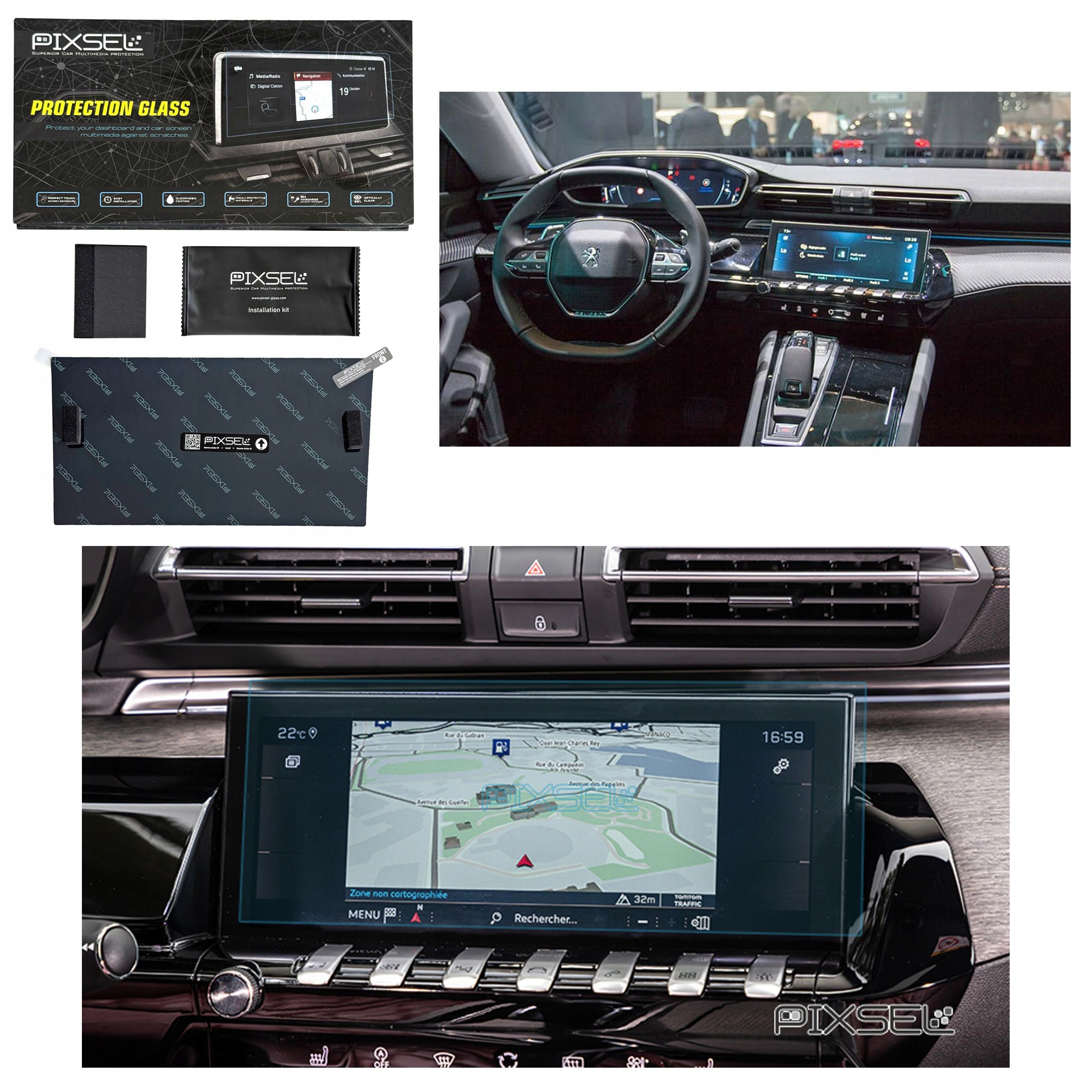 Antyodciskowe Matowe Szkło Ochronne Peugeot 508-11.4“ 2018-na monitor