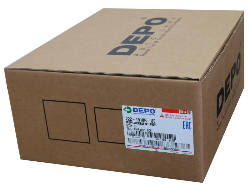 Depo 222-1918R-UE фонарь задний