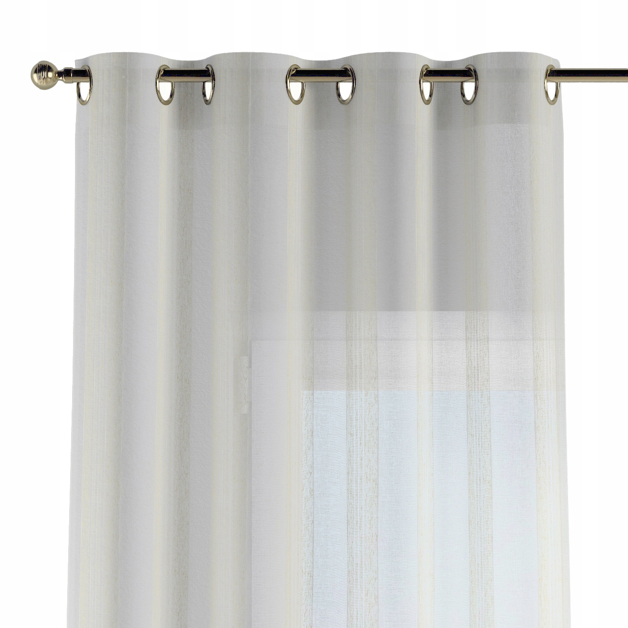 Záves na kolieskach 1 ks 130x260 cm biely