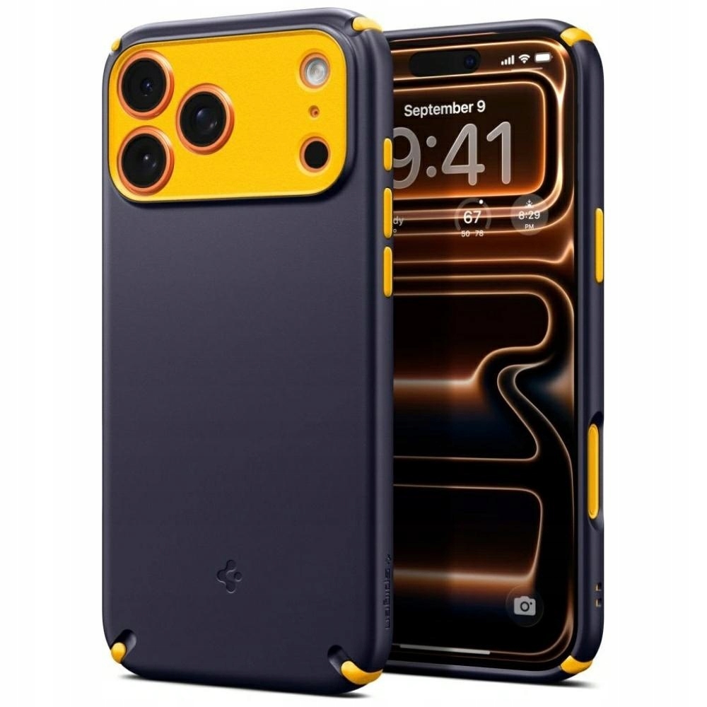 Pouzdro Spigen Nano Pop Hybrid Mag MagSafe pro iPhone 17 Pro Max, tmavě modré