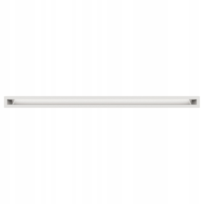 Ventilační krbová mřížka Luft do krbu 60x1000 bílá 6x100 kovová