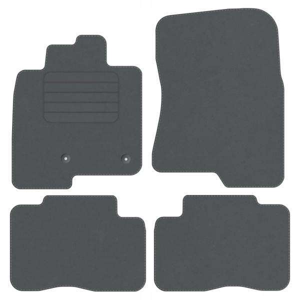 Mitsubishi Pajero 07-21 3D velurové koberce Comfort Šedé