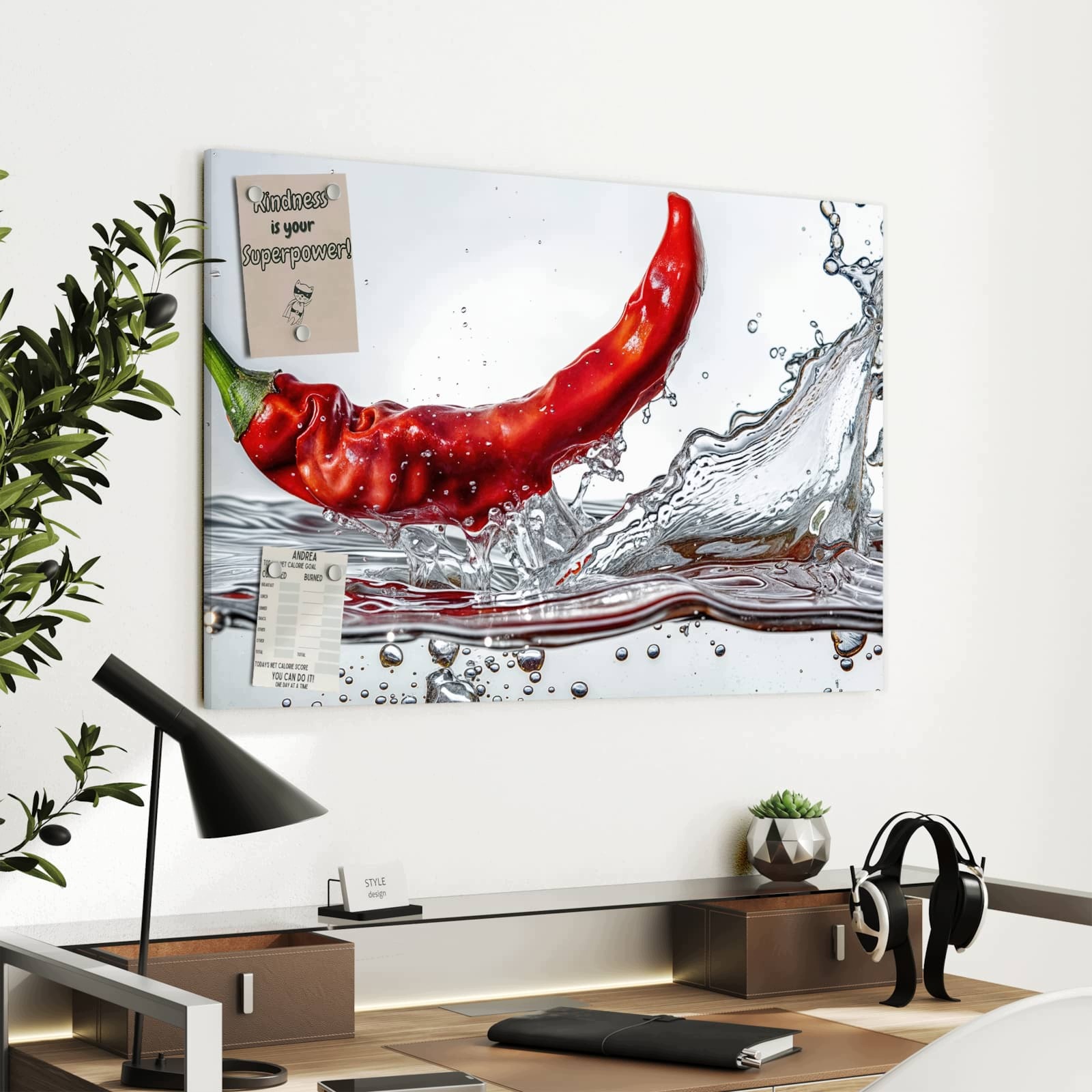 Magnetická tabule Chili Voda 90 × 60 cm