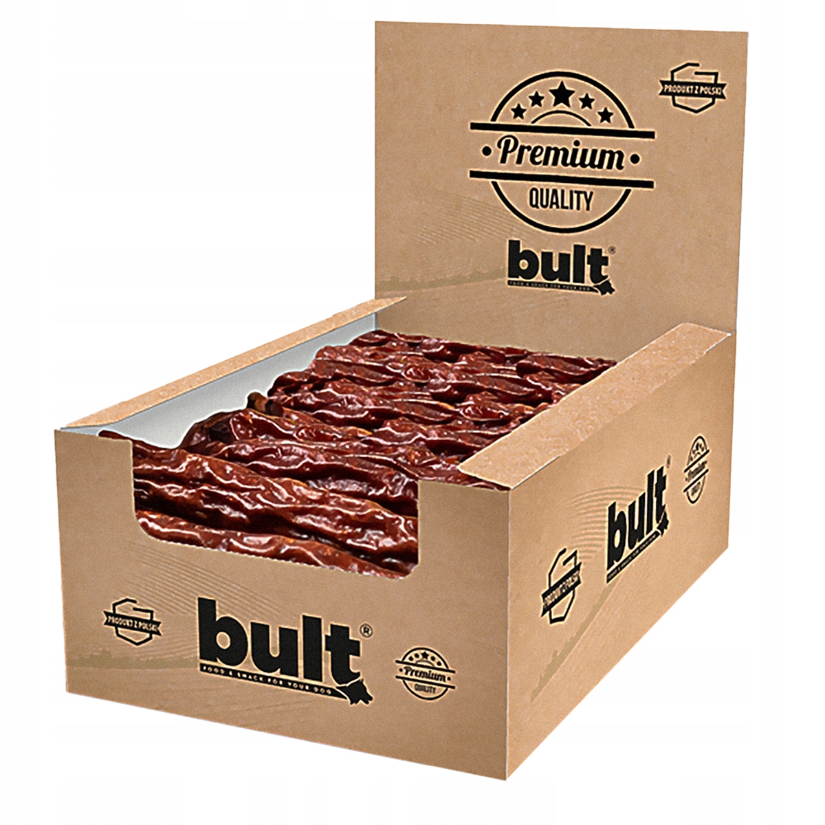 Levně Přírodní Chuťové Pamlsky Pro Psy Hovězí Klobásy Bult Pro Psy 40 ks