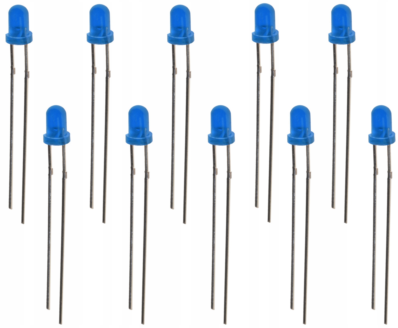 

Dioda Led okrągła Tht 3mm niebieska komplet 10szt