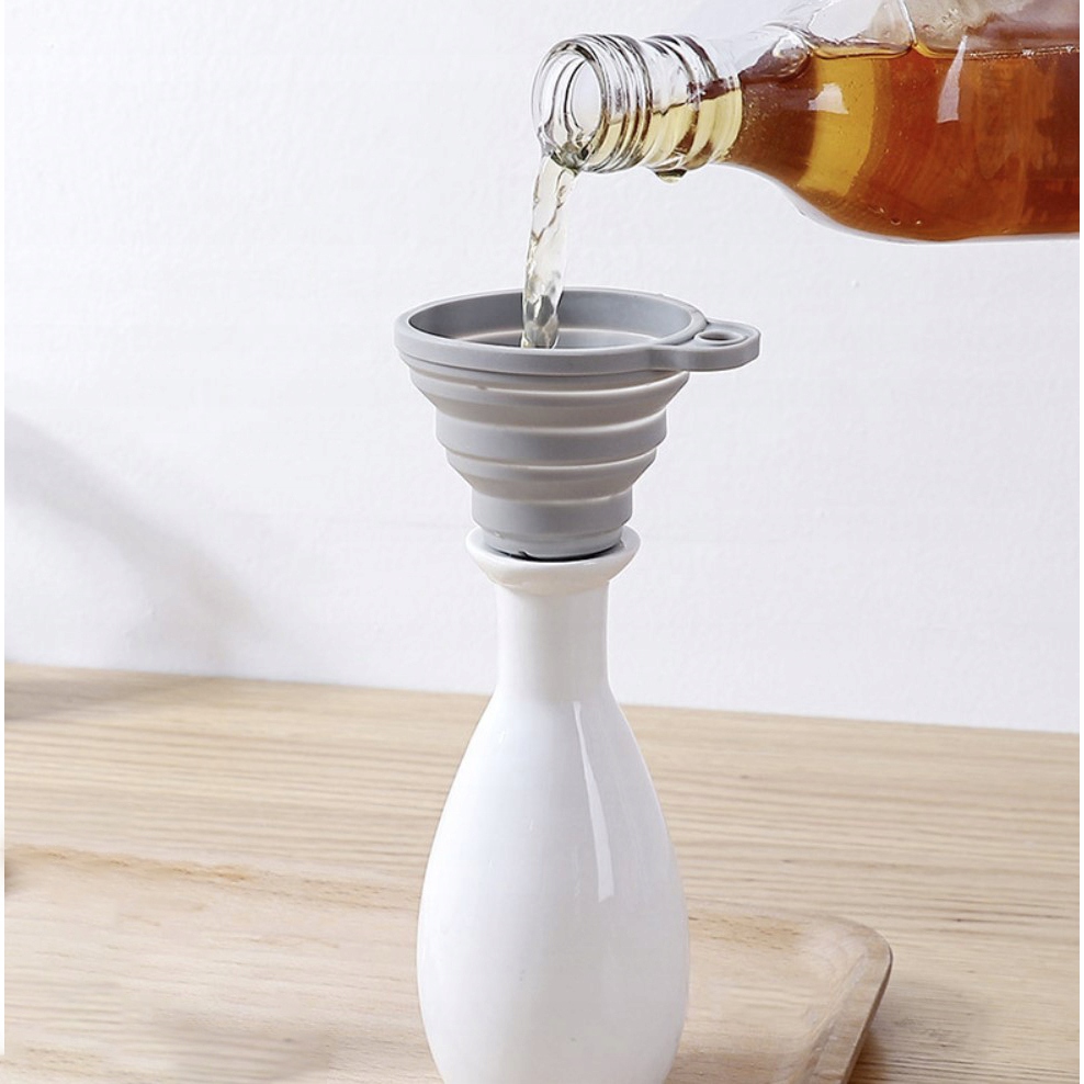 Lejek Silikonowy Składany Harmonijka na Płyn Olej