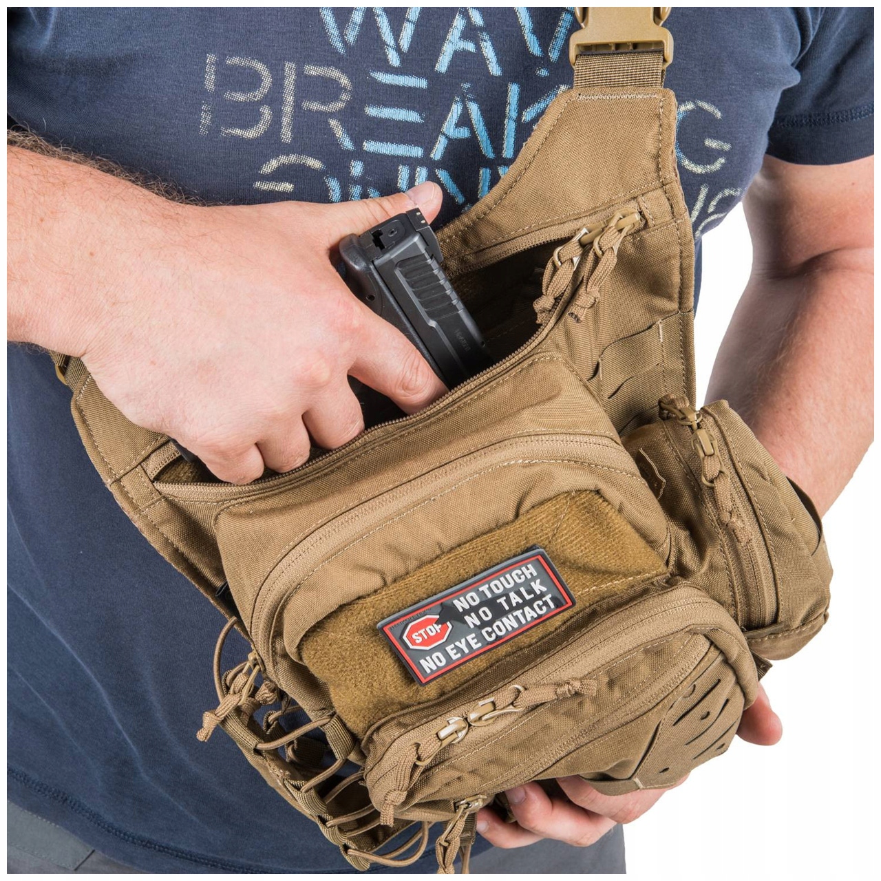 Torba podróżna Helikon-Tex EDC Side Bag czarna Długość paska 1 cm