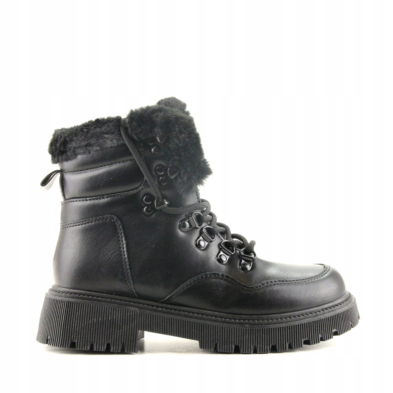 Dámské Kotníkové Boty Trapery Sněhule RB5 Černé 36