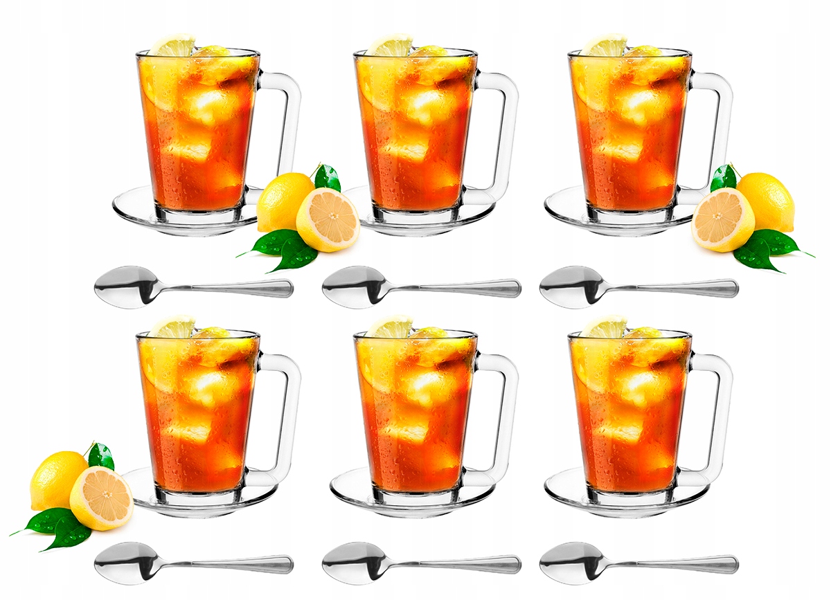 

Kpl 6x Kubki Laura Spodki Łyżeczki 250ml