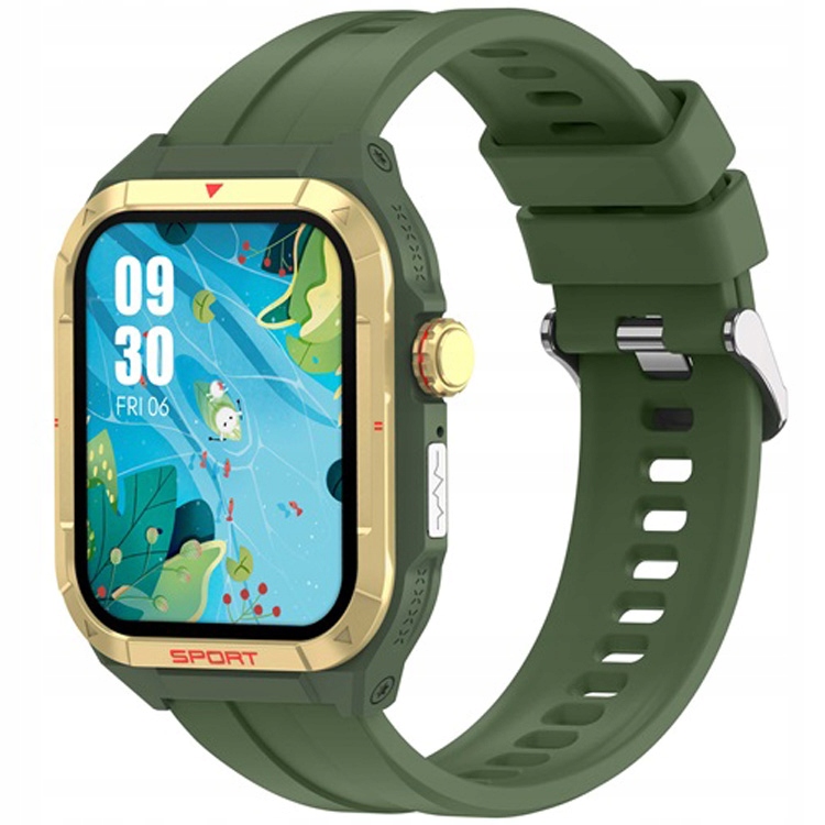 Smartwatch E500-E czarny monitorowanie snu, ciśnienie tętnicze, odliczanie
