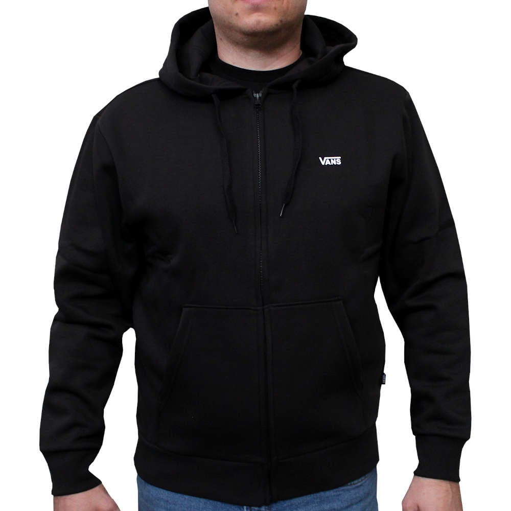 Mikina Vans Left Chest Fz pánská černá sportovní rozepínací VN000R9ZBLK XL