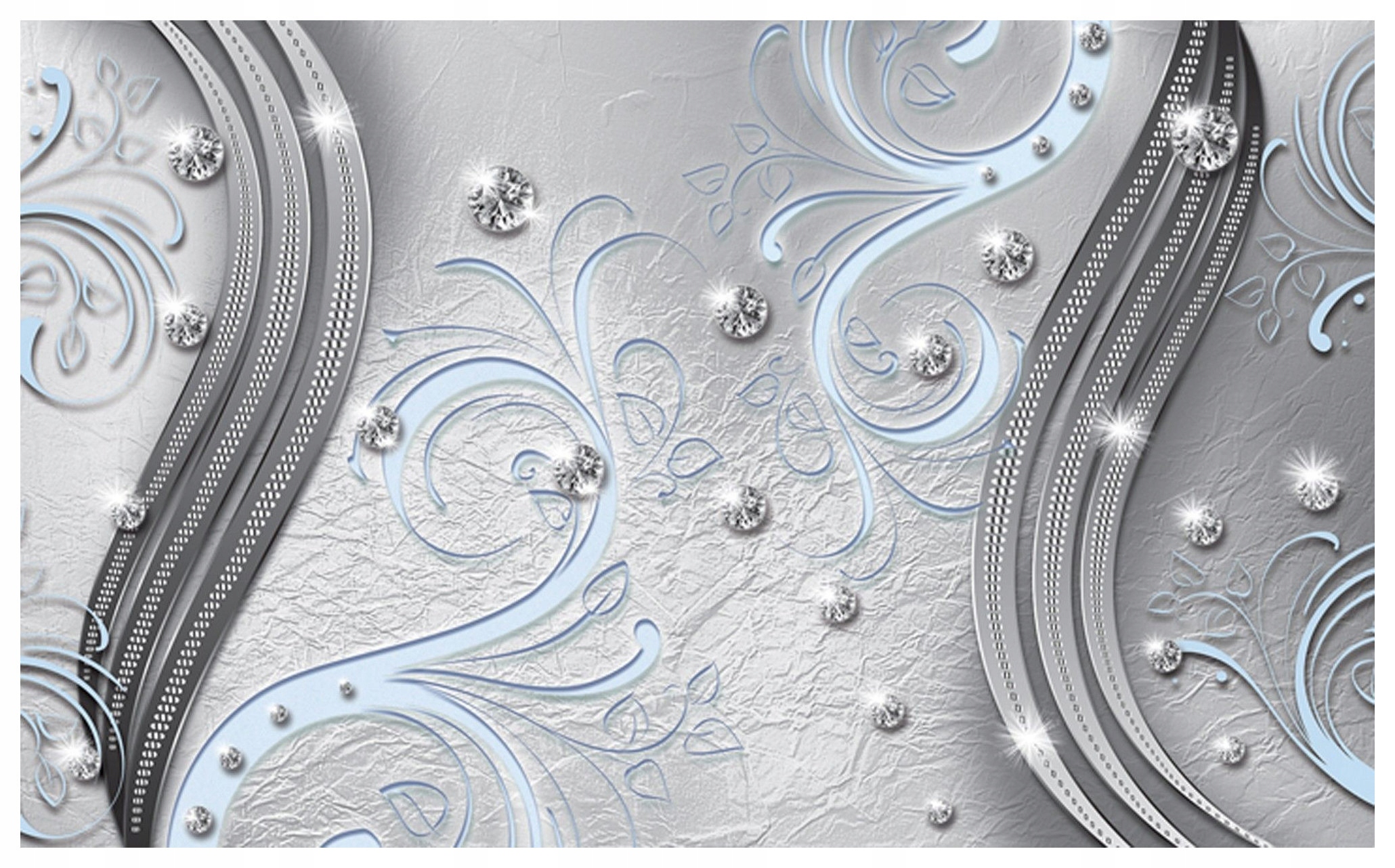 Fototapeta Stříbrné linie Krystaly Moderní abstrakce 368x254 lepidlo