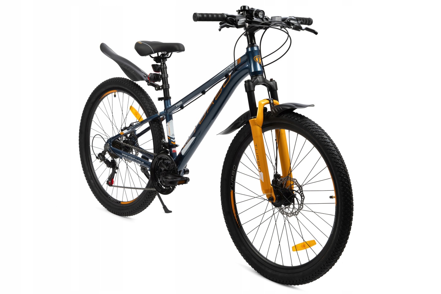 Rower Górski Mtb 24" Szary Aluminiowy Shimano 21 Polska Produkcja