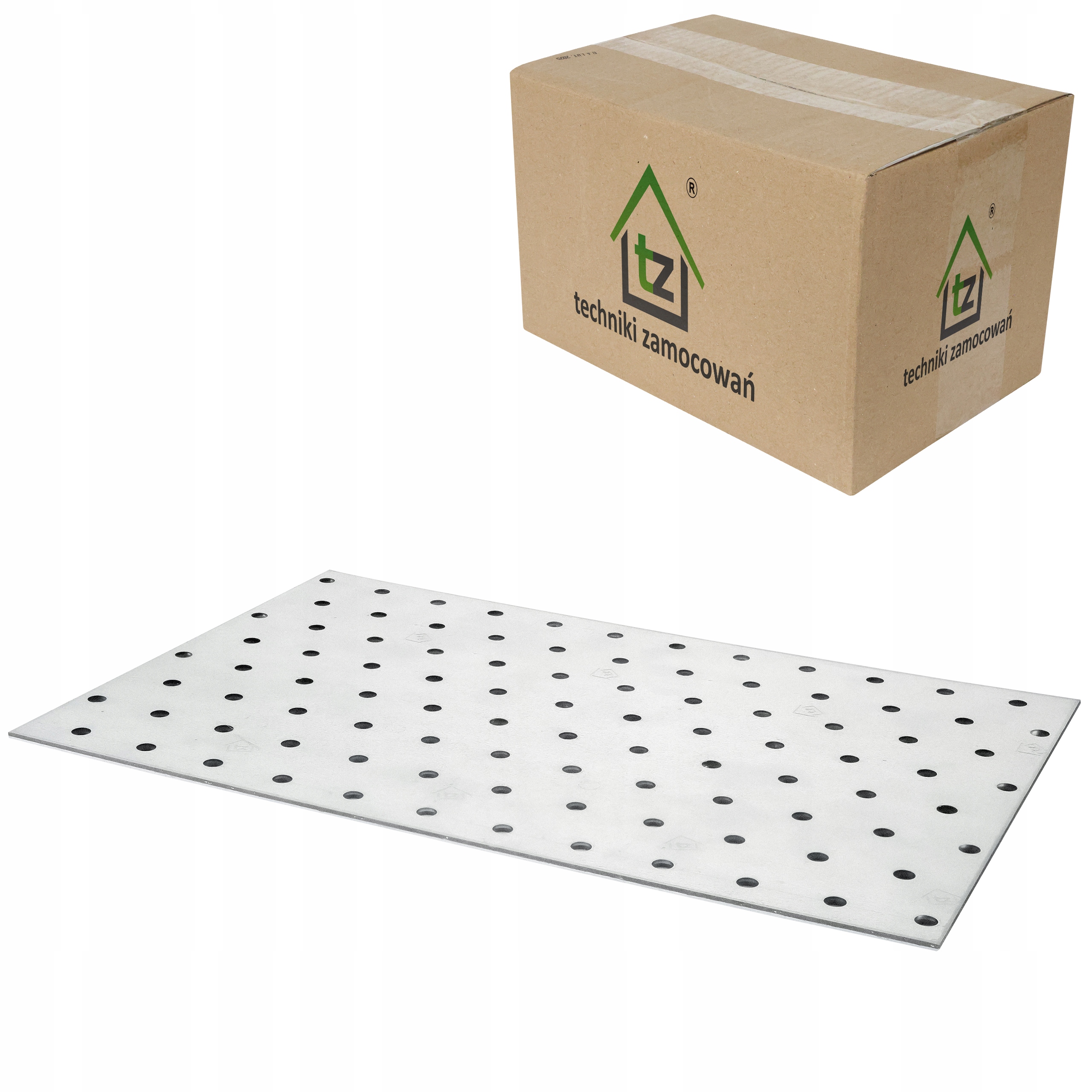 Perforované dosky 160 x 240 x 2 mm 25 ks Ploché tesárske spojky PP52