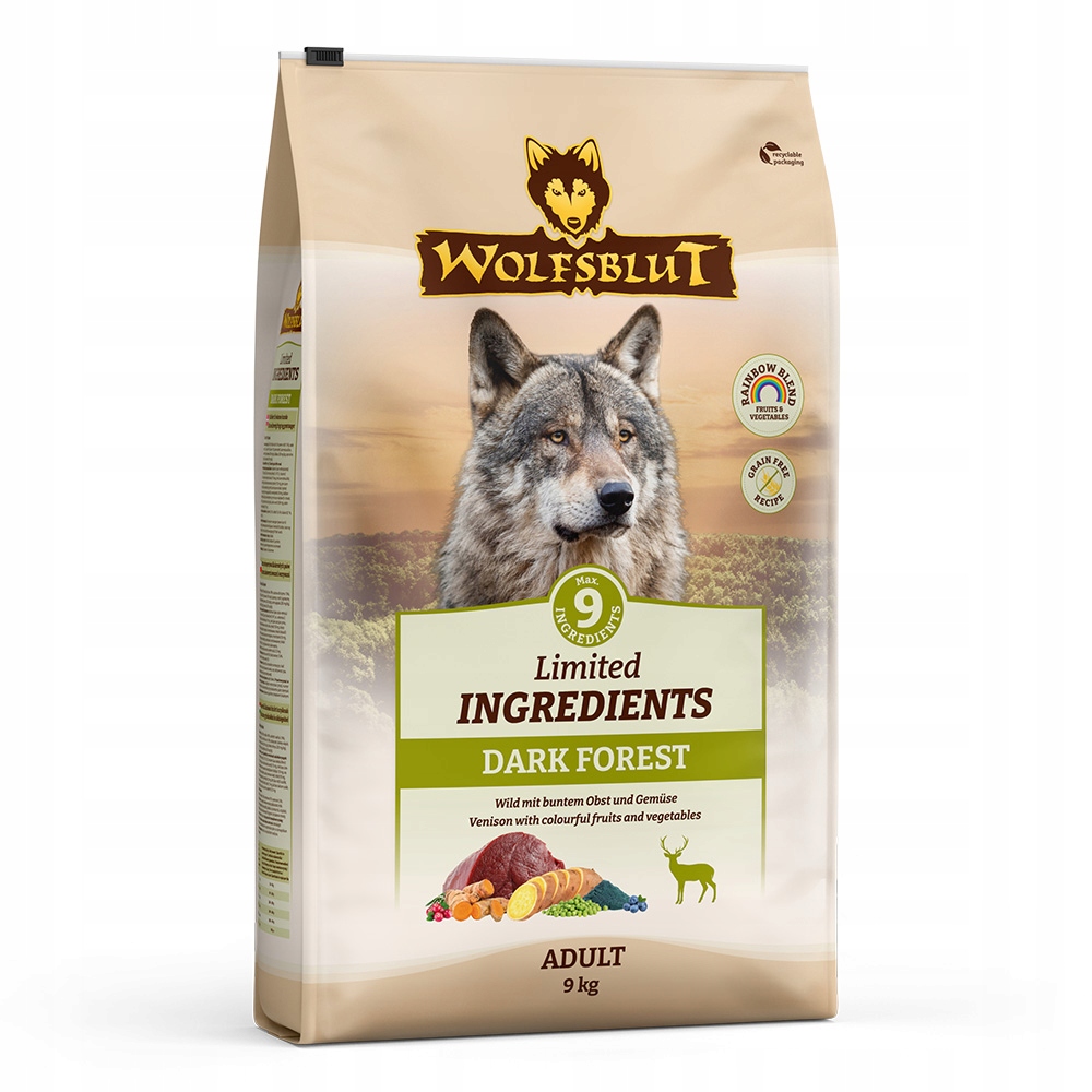 Wolfsblut Dog Limited ▷ Tmavý les – zvěřina a batáty 9 kg