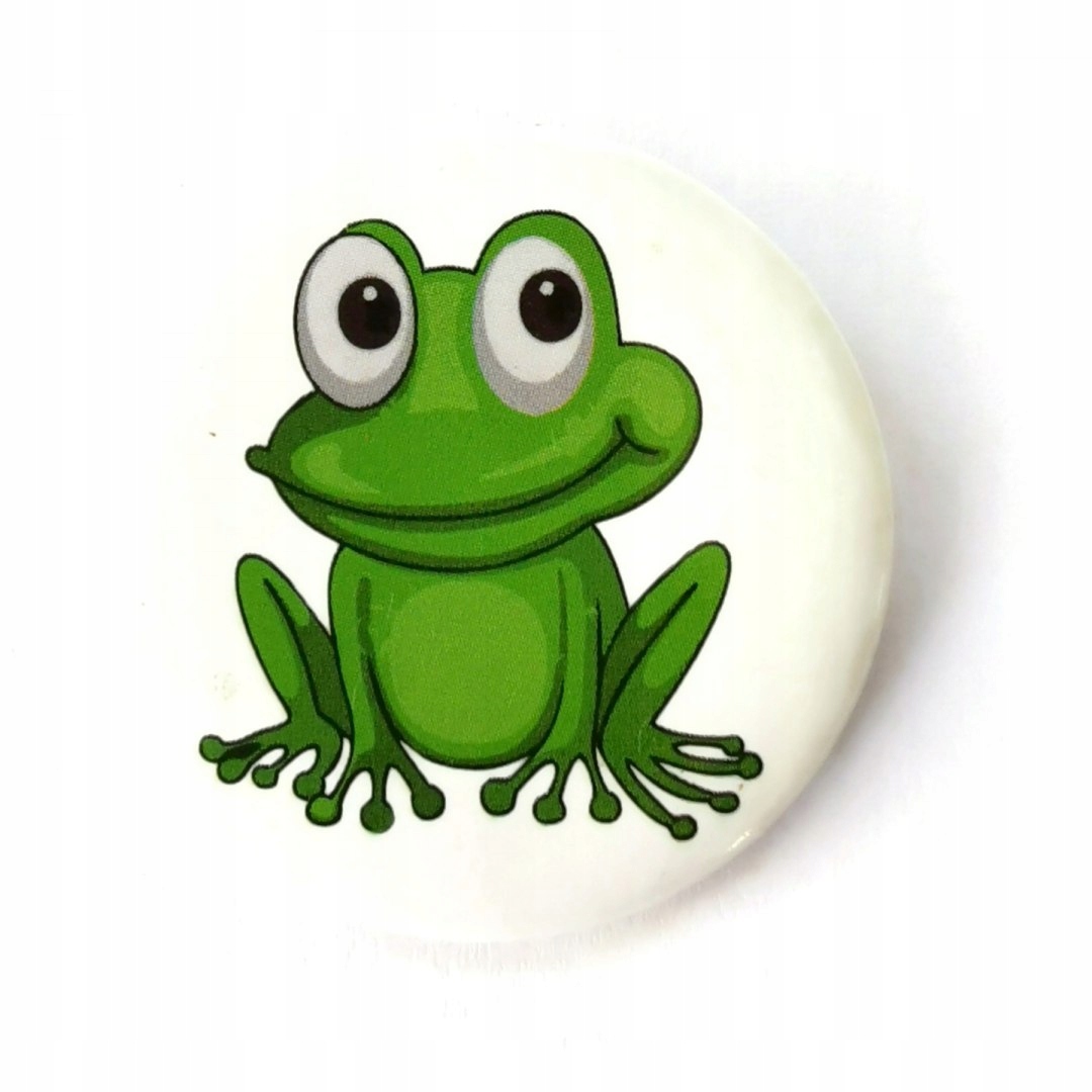 

Przypinka Żabka Zielona Buton Pin