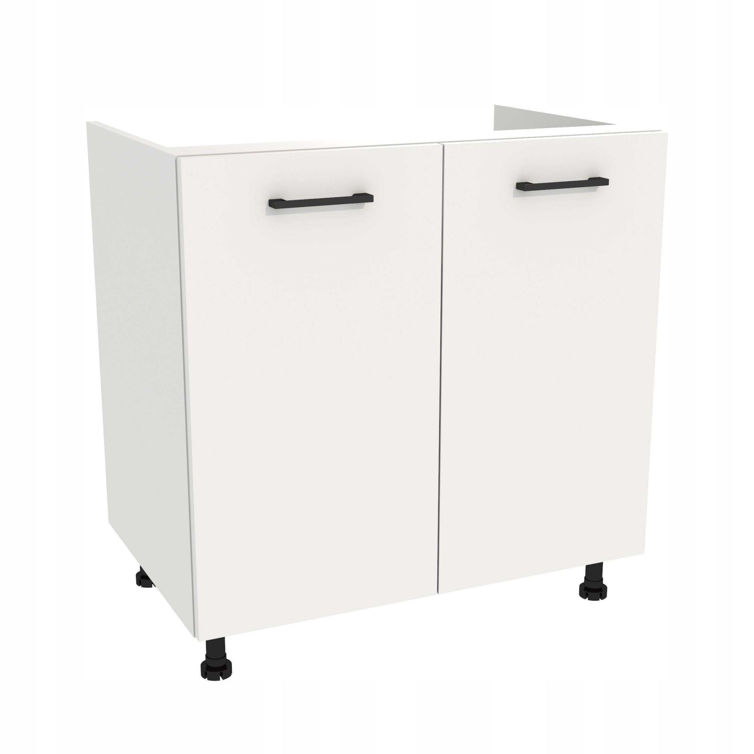 Spodná kuchynská skrinka pod umývadlo 80 Capri korpus Biela predná strana Biela matná