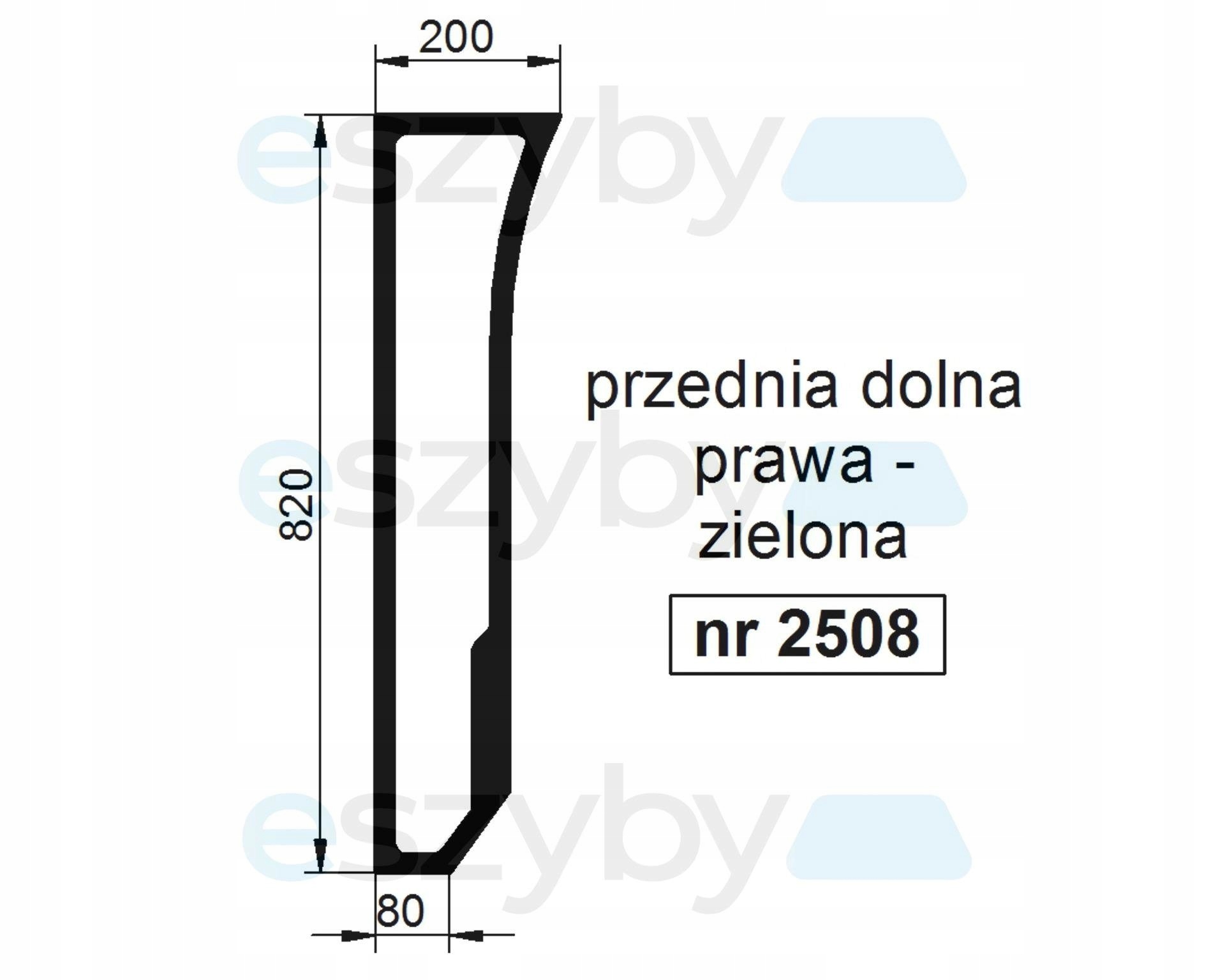 sklo New Holland Tnna Tnva Tnn Tnv přední pravé