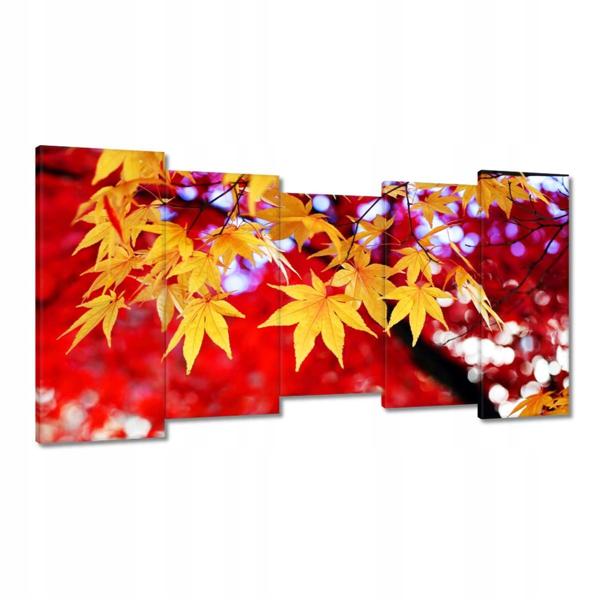 Obrazy 150x80 Žlutý podzimní list