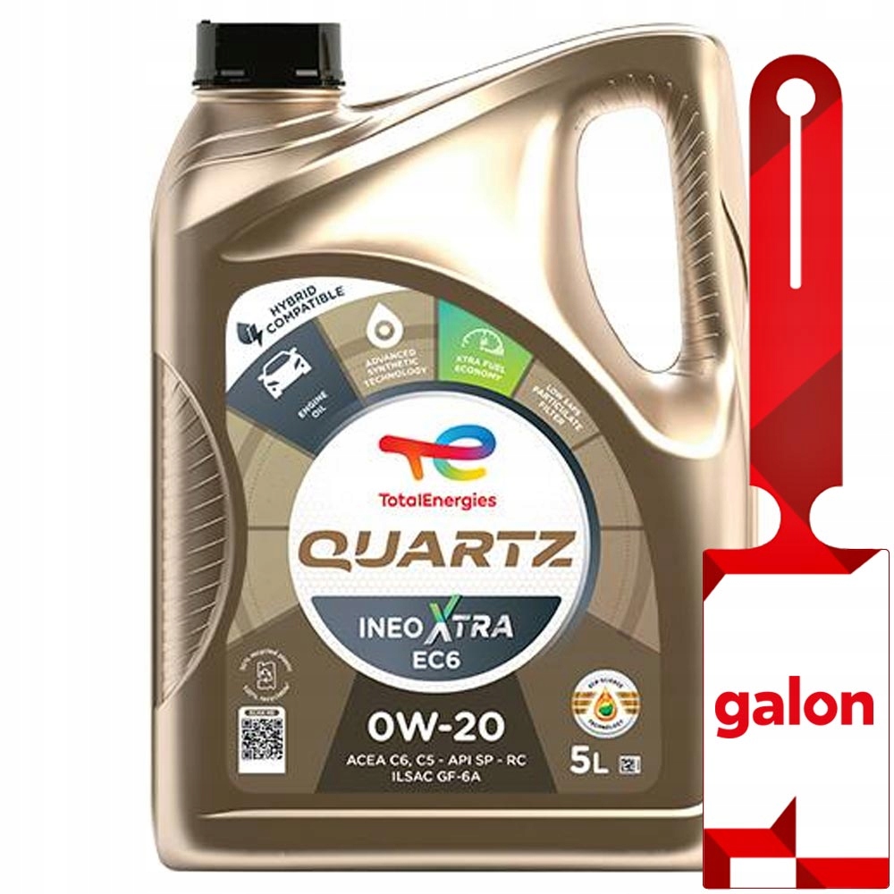 Total Quartz Ineo Xtra EC6 0W20 5L syntetyczny olej silnikowy