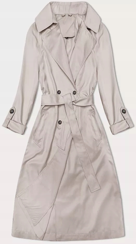 Tenký Kabát 1818# Světle Béžový XXL (44)