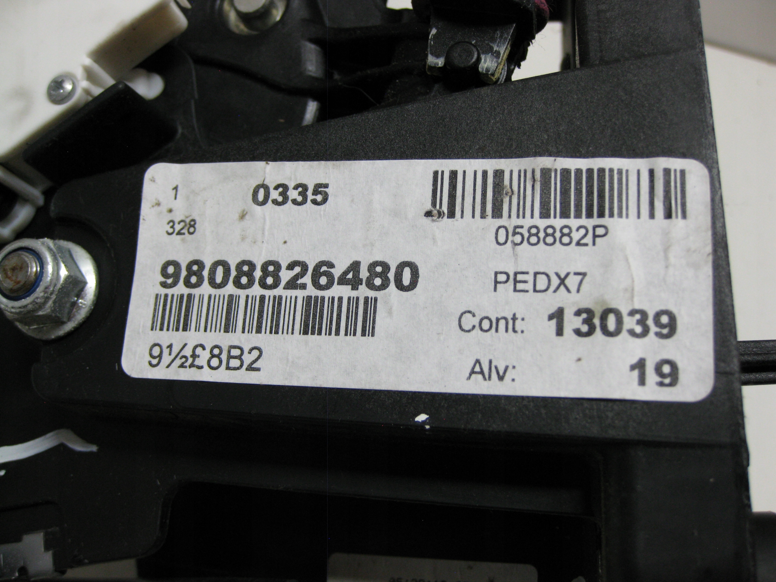 CITROEN C5 III 14R Kupplungspedal Bremse 9808826480