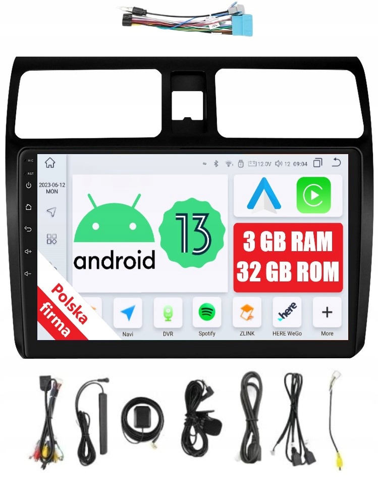 Rádio 2DIN Navigace Android Suzuki Swift 4 IV 3/32 Gb Dsp Carplay Lte