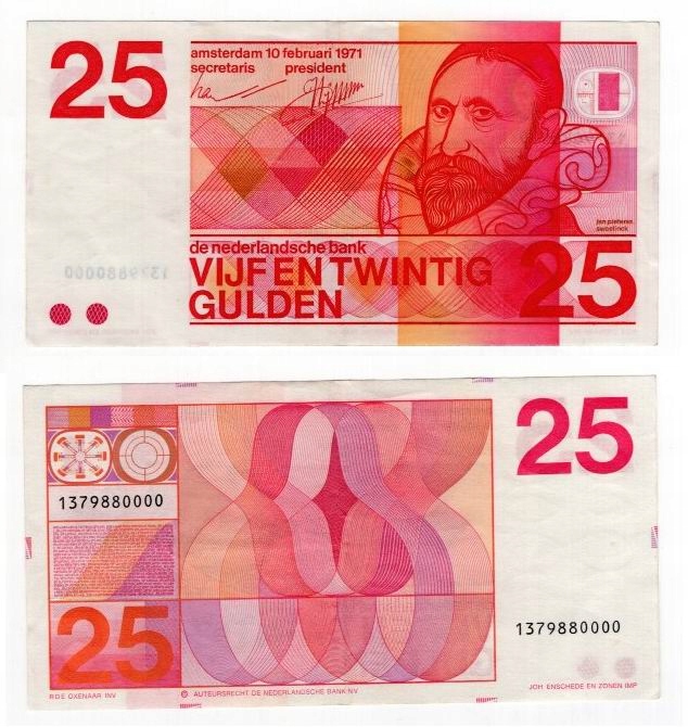 HOLANDIA 1971 25 GULDEN