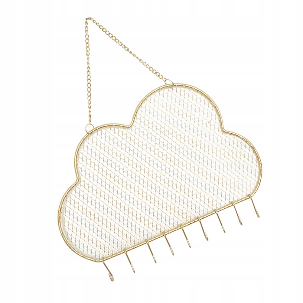 PÓŁKA WYSTAWOWA DEKOR STOJAK NA KOLCZYKI CHMURA