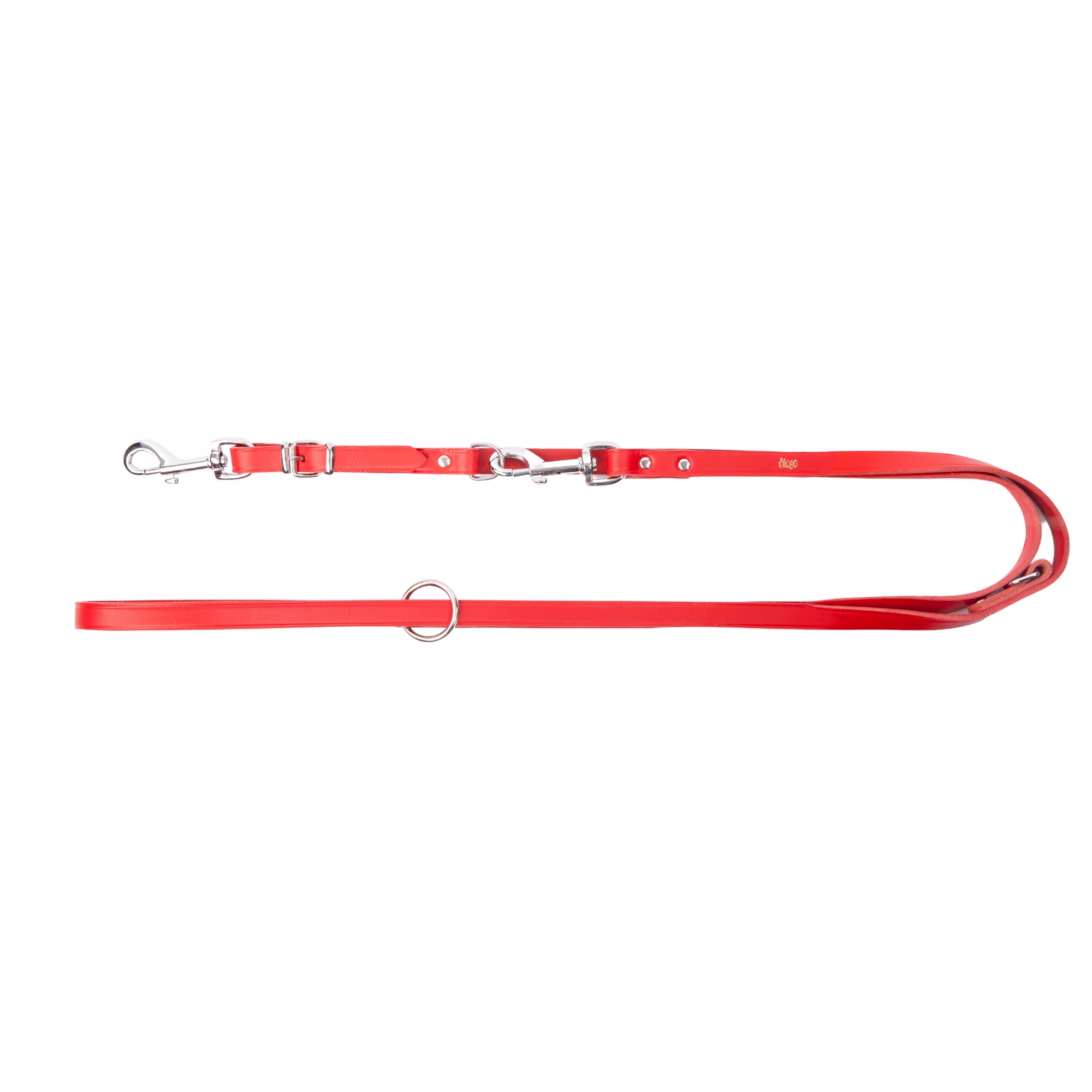 Dingo vodítko z kůže Classic 2,5 x 200 cm červená