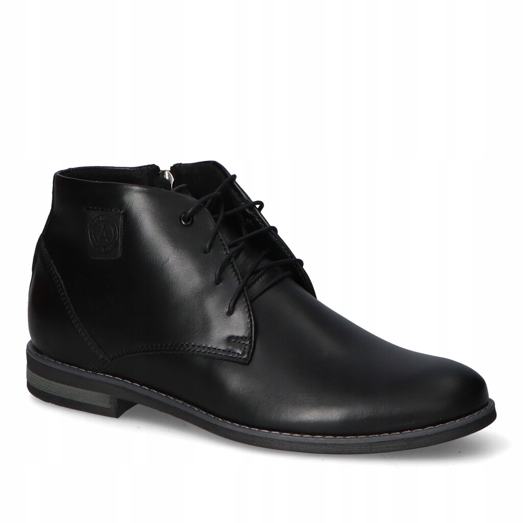 Arturo 1054/5/L-03 Černé kotníkové Kotníkové Boty s lícovým vzorem 44