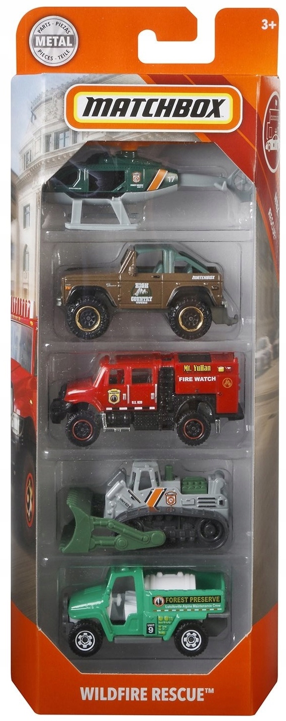MATCHBOX 5PAK ZESTAW 5 AUTEK WILDFIRE RESCUE FMV36 13049208046 Allegro.pl