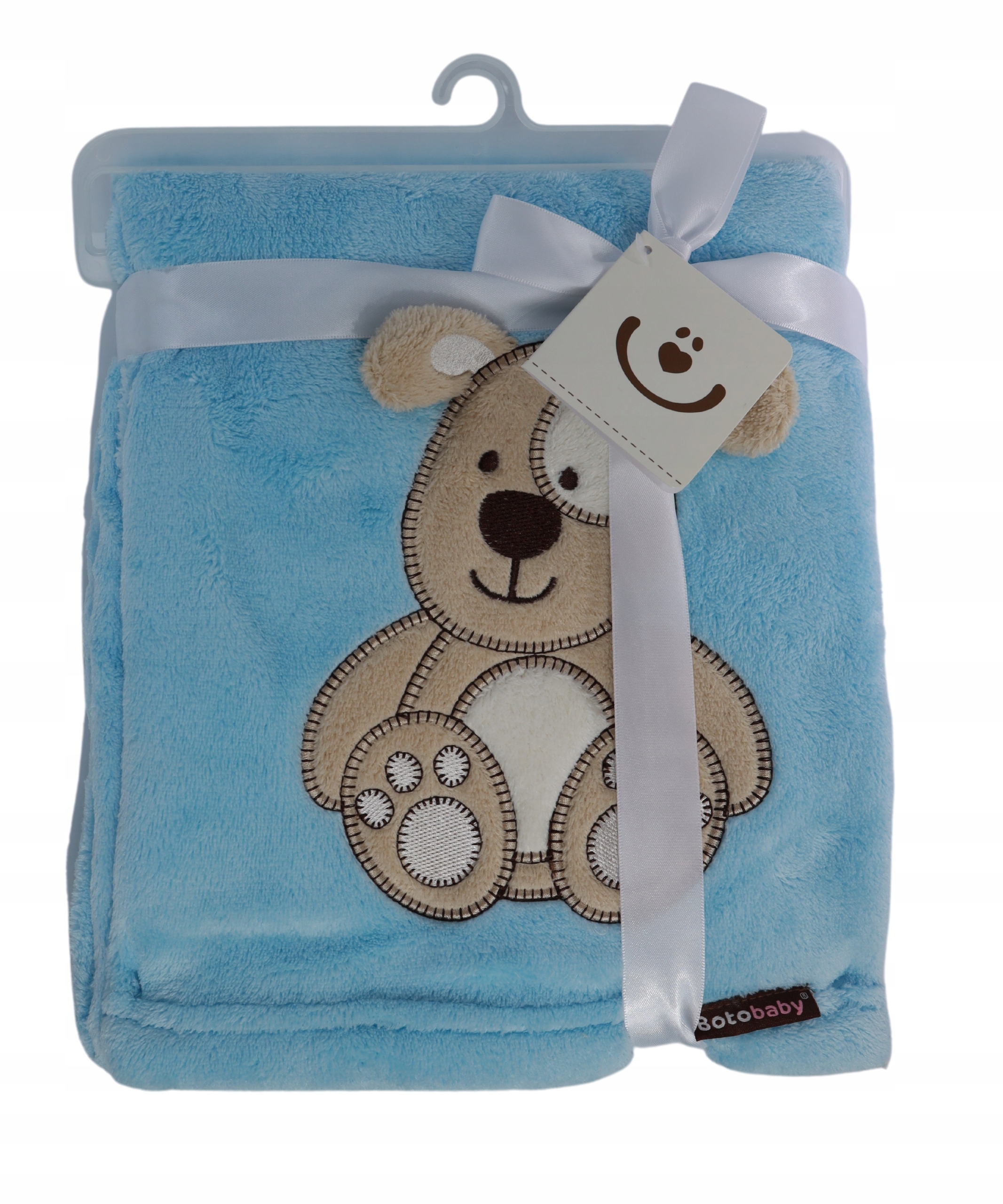 Kocyk z mikrofibry 76X102 cm NIEBIESKI PIESEK