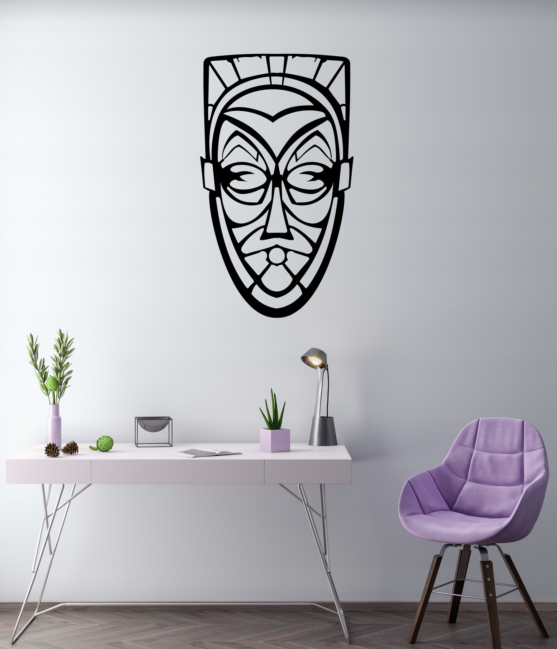 Dekoracja ścienna do domu A095 MASKA TWARZ 50x29 cm Marka inna