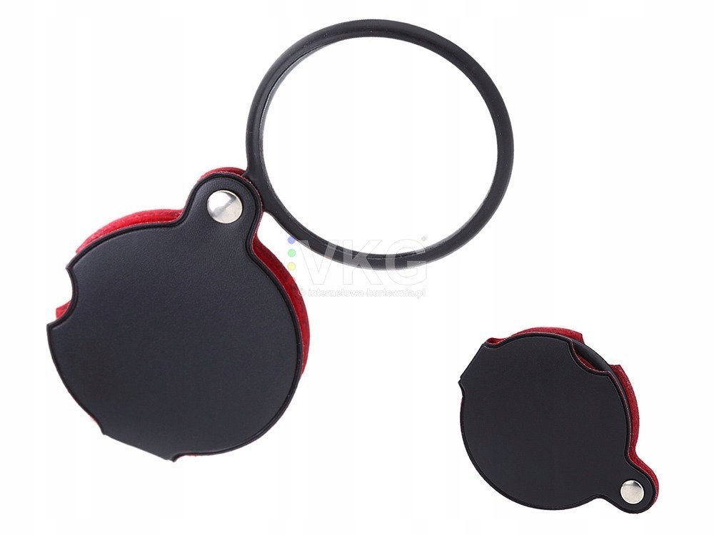 

Lupa Składana Kieszonkowa 5x Etui skórzane