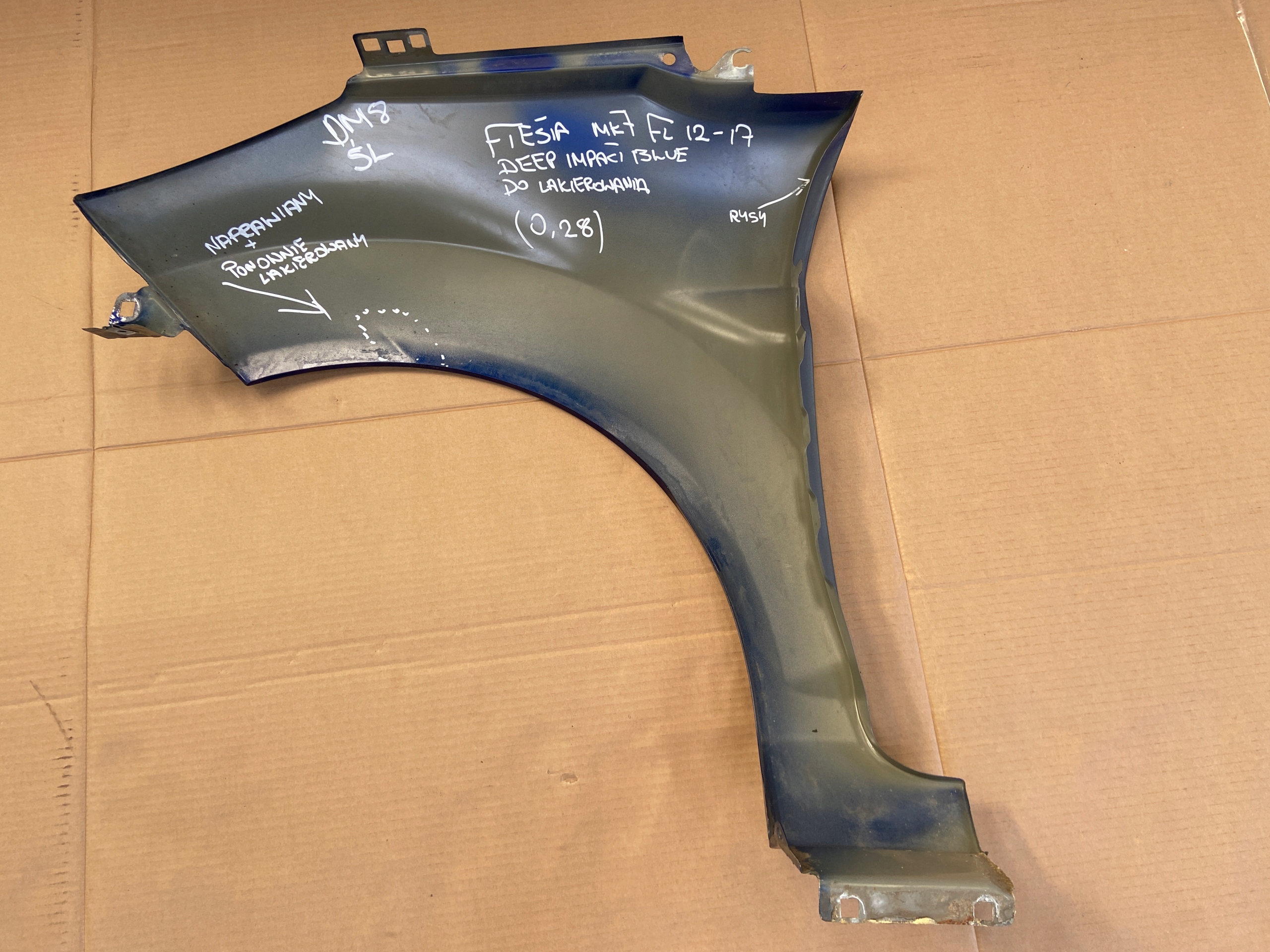FORD FIESTA MK7 LIFT 2012-2017 fender right front DEEP IMPACT BLUE
