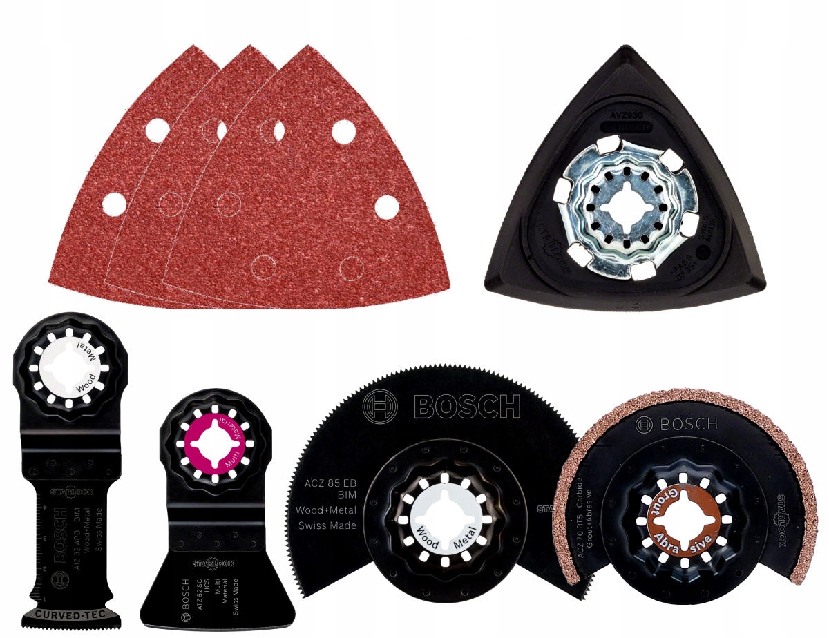 Zestaw 8 sztuk osprzętu do GOP/PMF BOSCH STARLOCK Kod producenta 2608664624