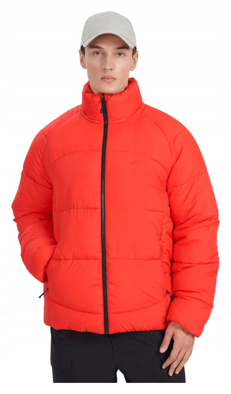 Bunda 4F Pikovaná M0707 červená 4FRAW25TDJAM0707 62S vel. XL