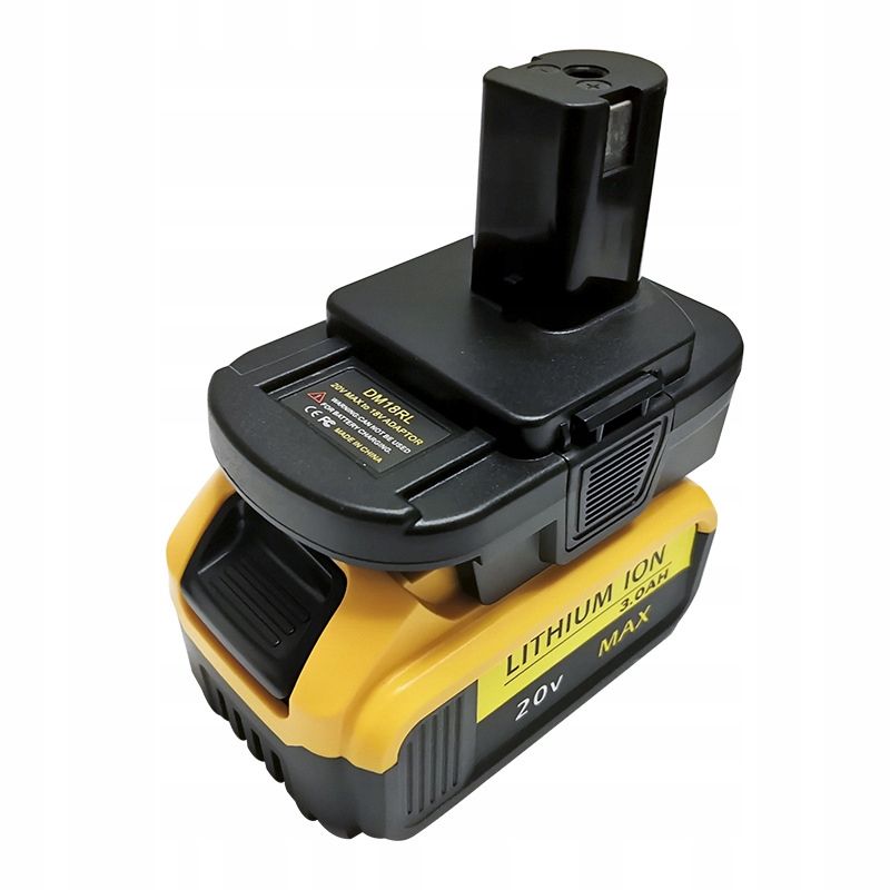 

Konwerter baterii DeWalt/Milwaukee na Ryobi