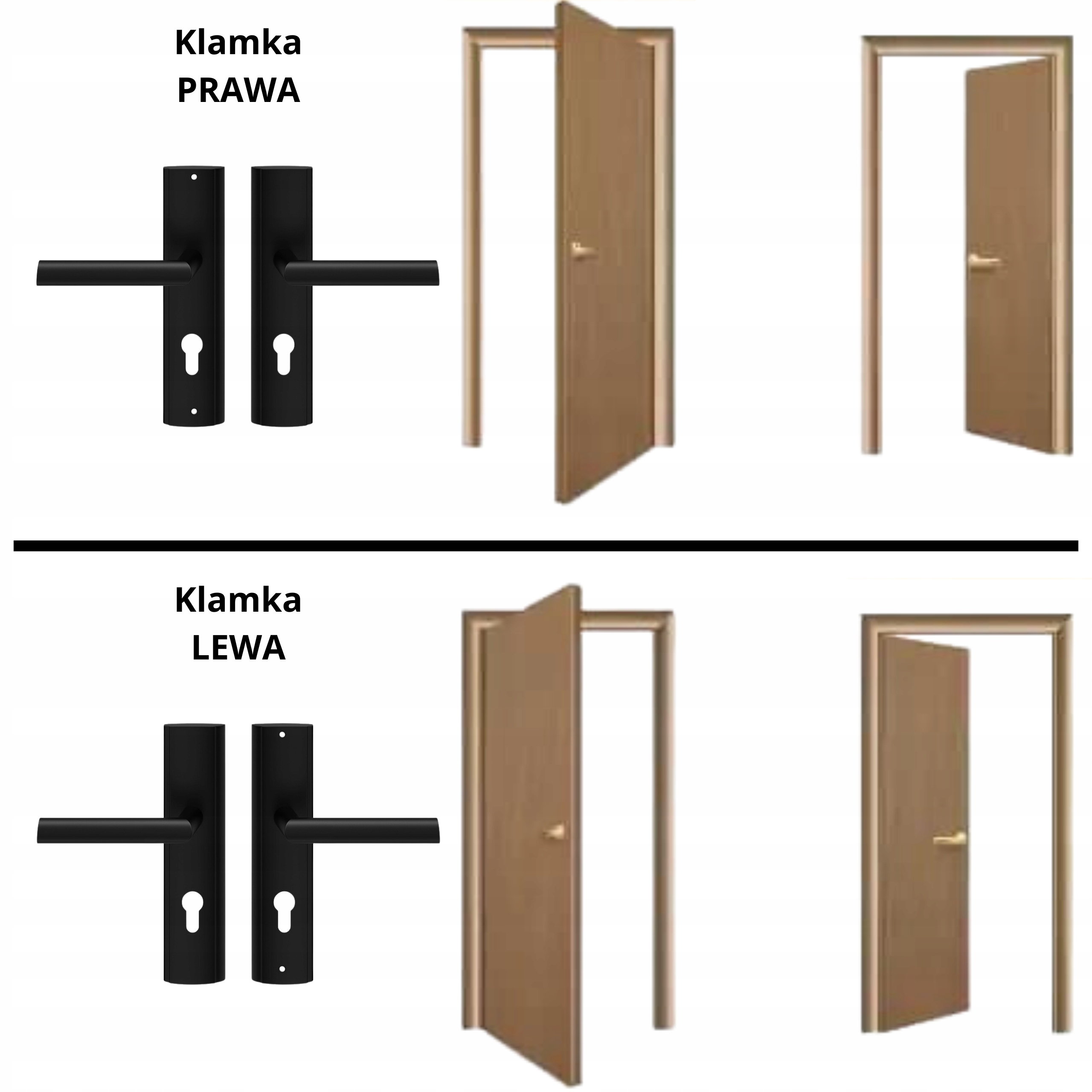 KLAMKA DO DRZWI ZEWNĘTRZNYCH WEJŚCIOWYCH + KOMPLET WKŁADEK | ZESTAW OKUĆ Rodzaj Klamka zewnętrzna