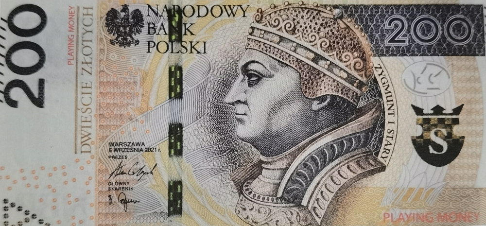 Banknoty do zabawy i nauki 200 złotych 10szt Marka Pozostałe