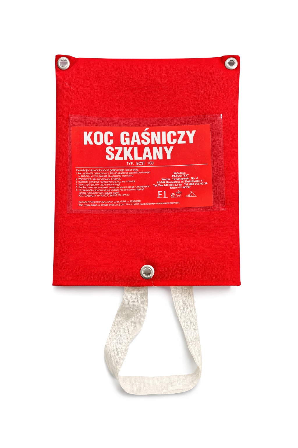 Skleněná hasicí deka Polský Firma do domu Bozp Ppoż krb Certifikát Cnbop