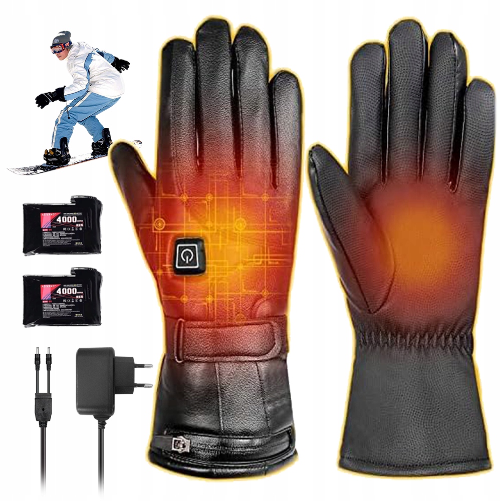 Vyhřívané Větruodolné A Voděodolné Rukavice Jsou Vhodné Na Zimu