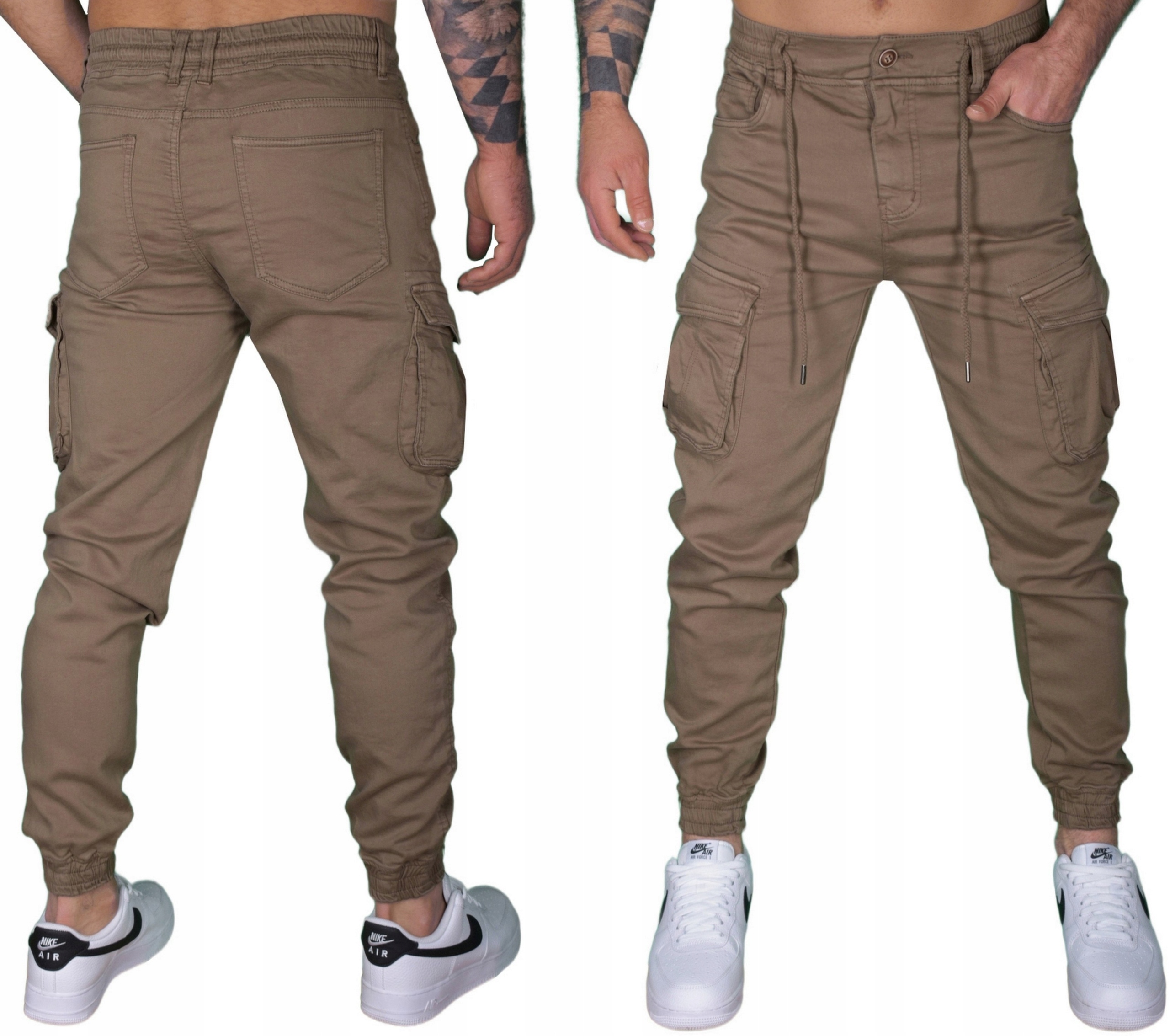 Kapsáče Pánské Joggerové Látkové Kalhoty S Kapsami