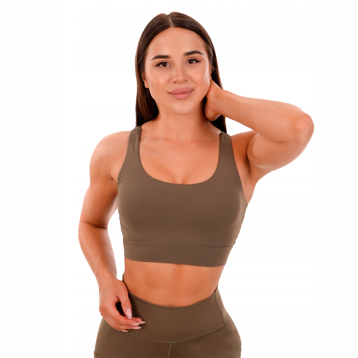 Biustonosz Stanik Fitness Sport Olive GymBeam S