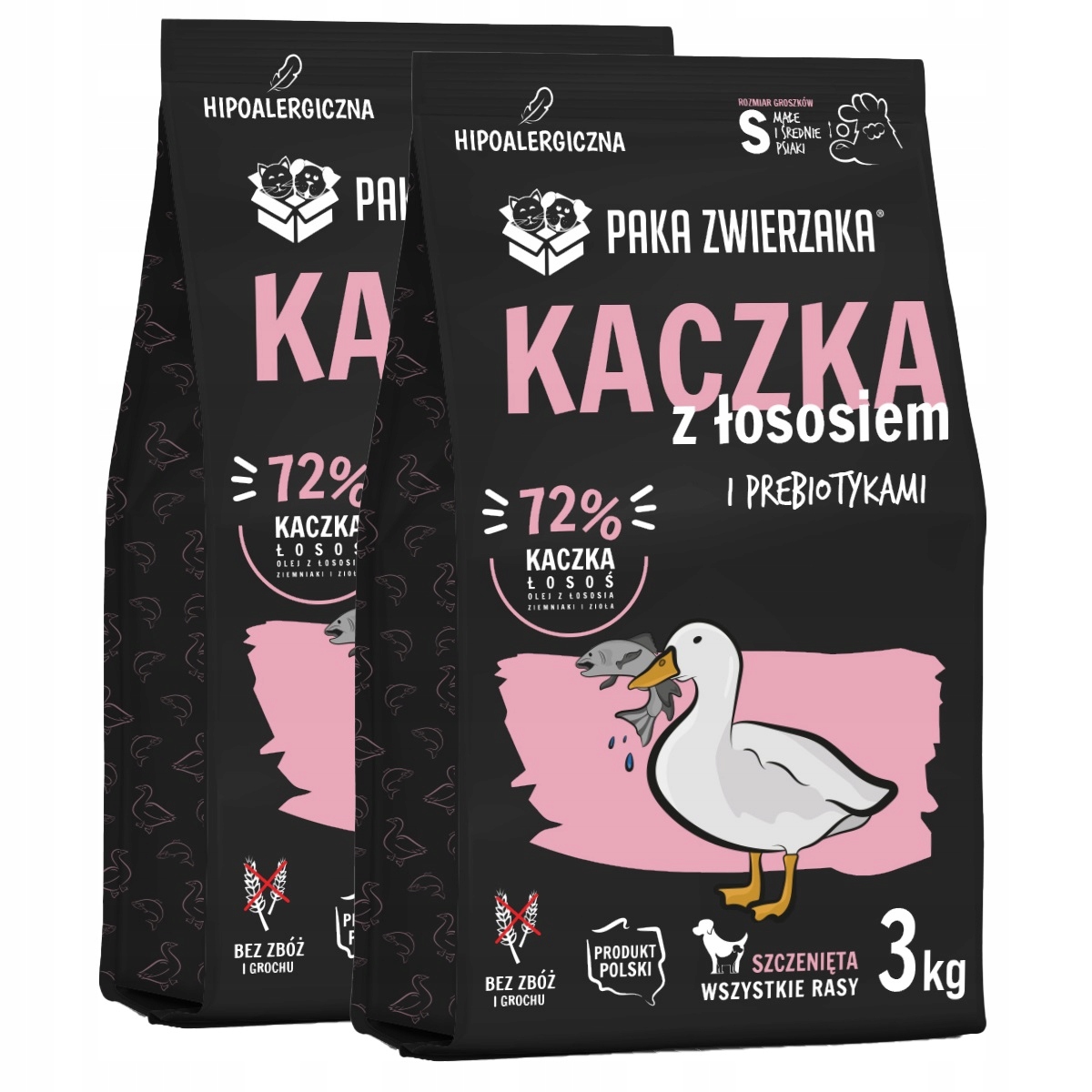 Levně Paka Zwierzaka Seventh Heaven Puppy Kachna s lososem pro štěňata 2PAK 2x