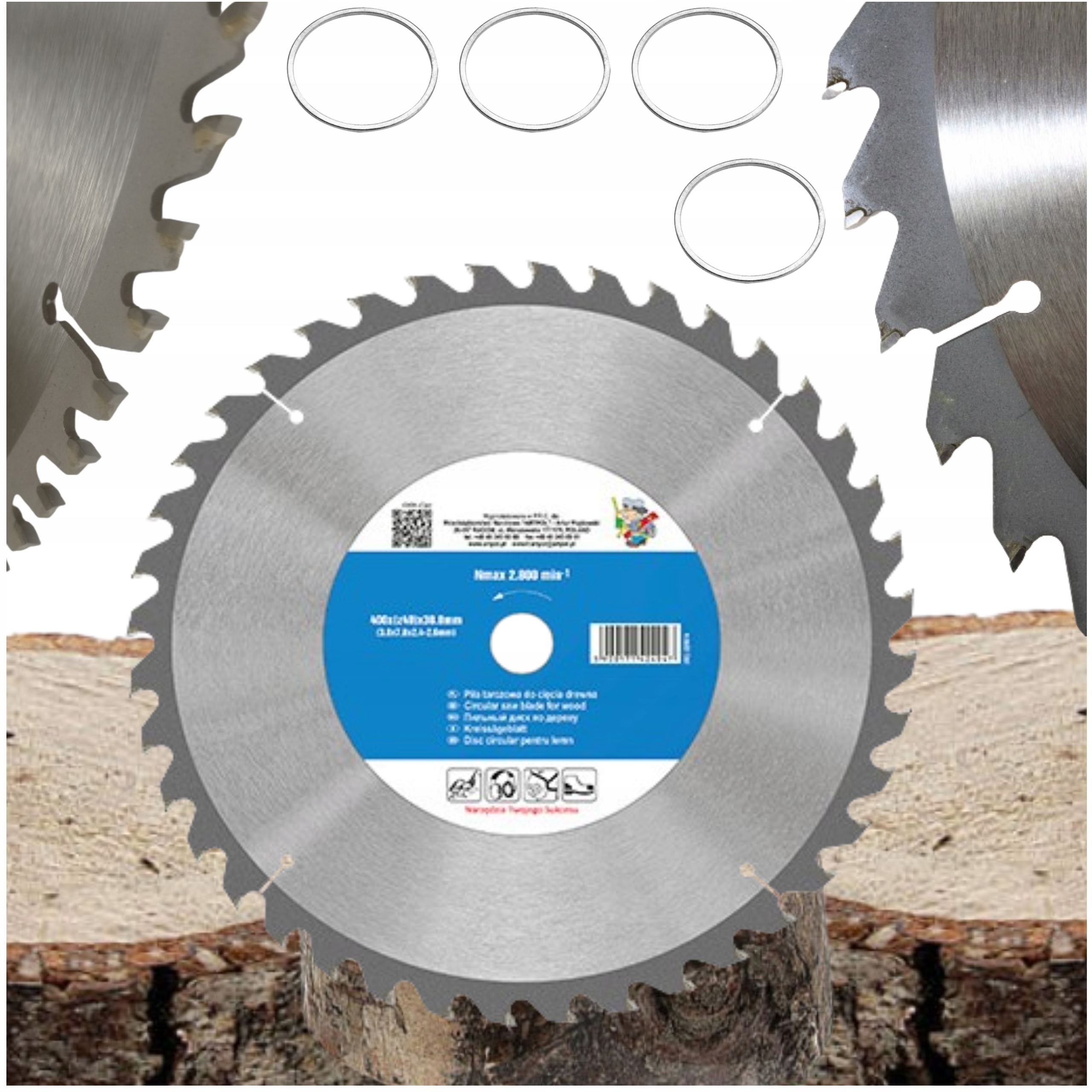 Kotoučová Pila Na Řezání Dřeva 400x30,0 mm Widia 40 Vidiových Zubů