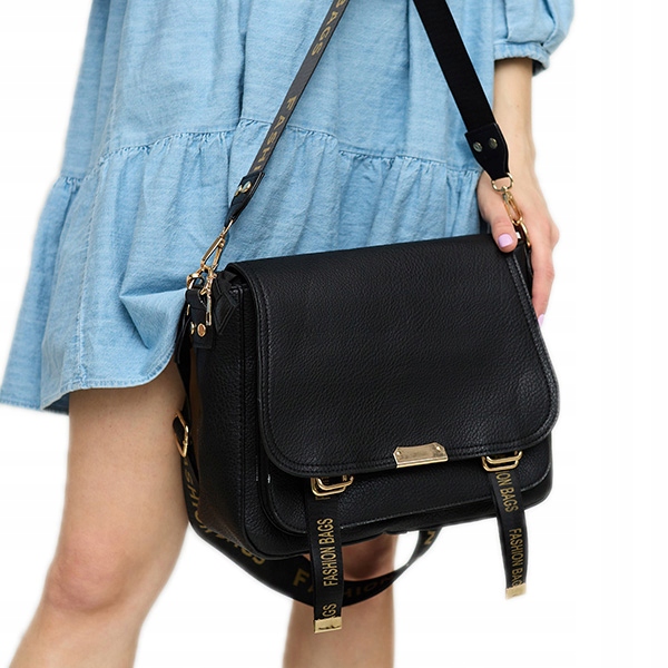 

826 Czarno-złota Torebka Damska Uniwersalny