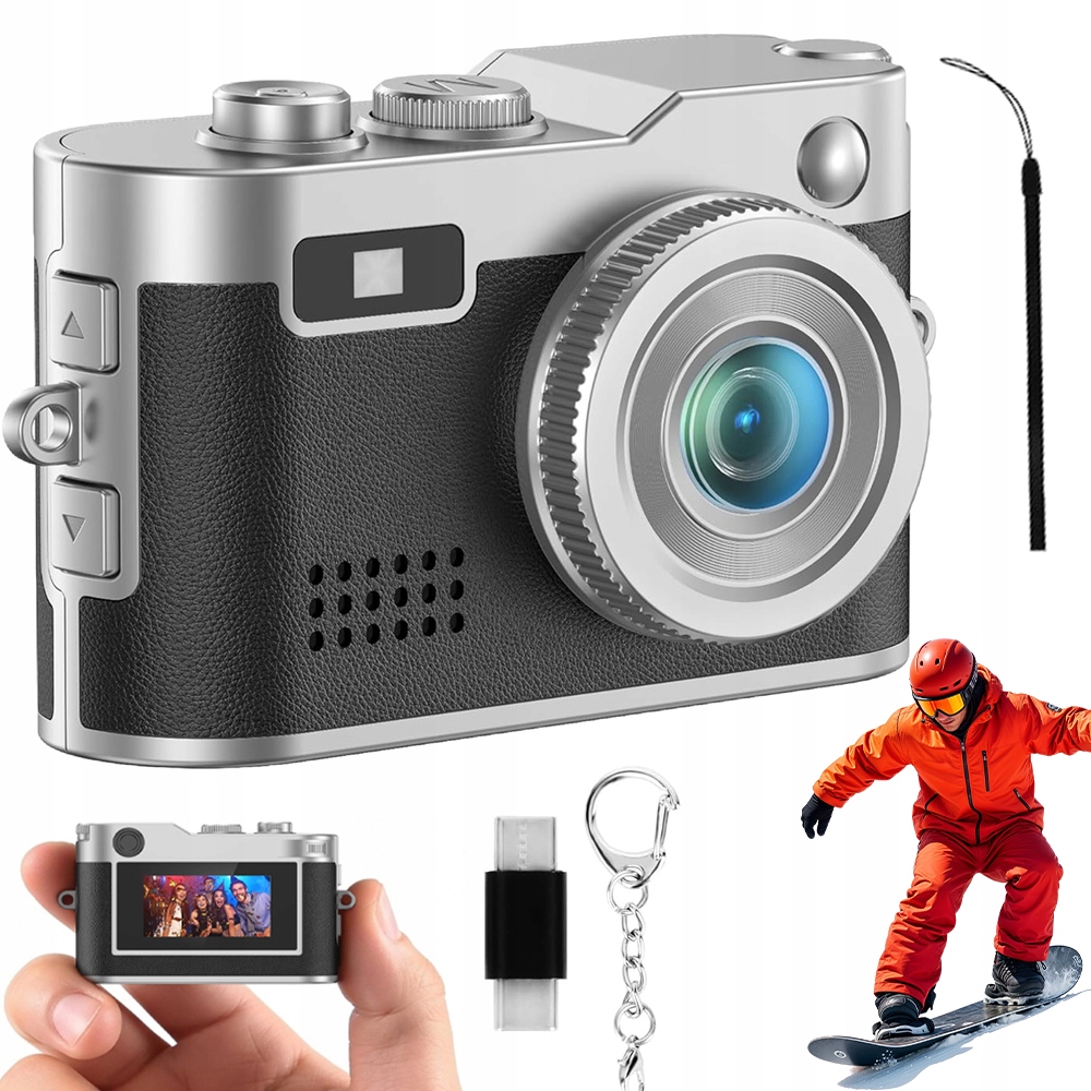 Mini Digitální Fotoaparát 1080P 2MP S Barevným Led Displejem Pro Nahrávání Fotografií