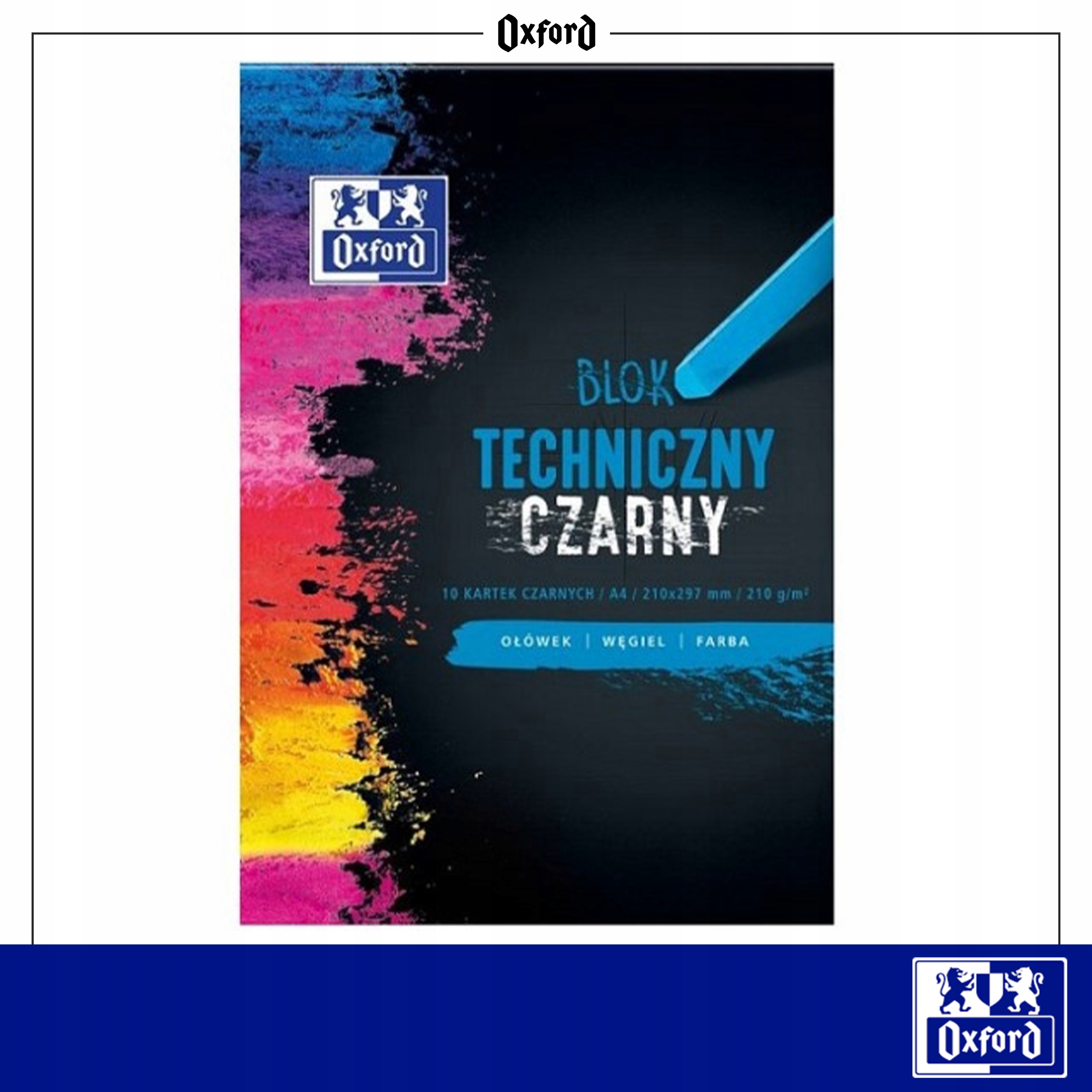 BLOK TECHNICZNY OXFORD A4/10K CZARNY EAN (GTIN) 5904017072539